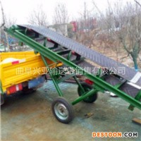 槽鋼材質水果糖皮帶輸送機 工業(yè)廢料帶式運輸機 擋邊皮帶機