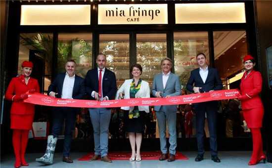 奧地利航空快閃咖啡體驗(yàn)店今日在淮海中路盛大開幕