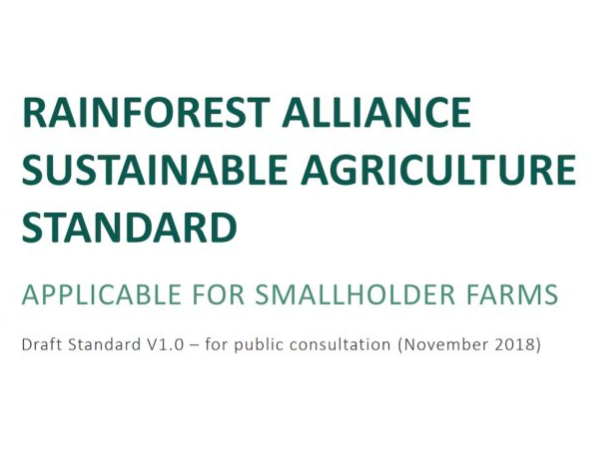 雨林聯(lián)盟將于2019年實施新的認證標準
