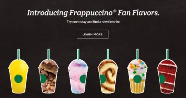 星爸爸新推出六種口味的星冰樂！