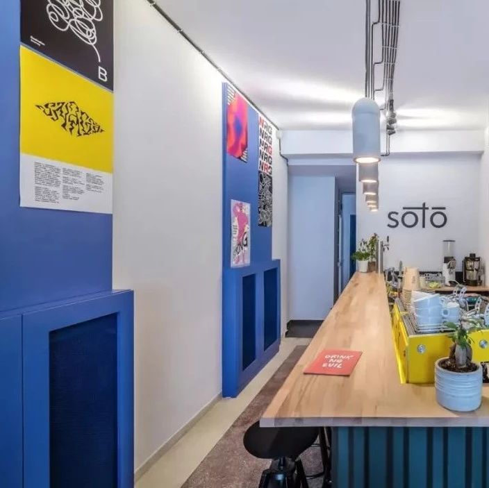 餐飲空間 ? 一個咖啡館酒吧畫廊，一個不同尋常的組合，可以讓人們走向藝術(shù)