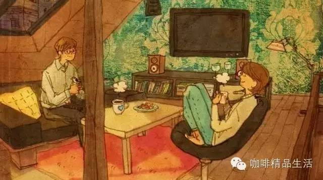 幸福就是：午后為你沖杯咖啡，然后看你微笑的樣子 :)