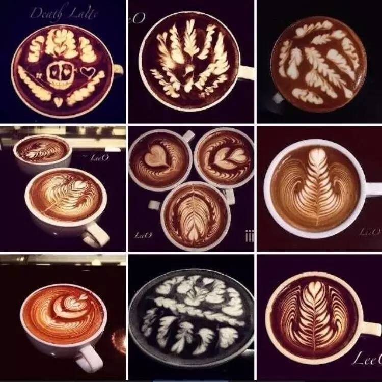 高難度拉花圖集，看完漲姿勢