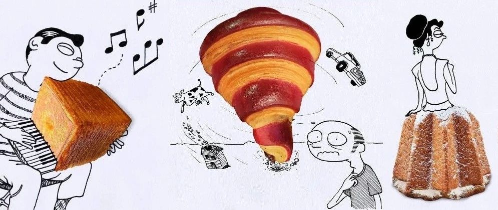 幅趣味面包插畫秀，視覺效果已拉滿！