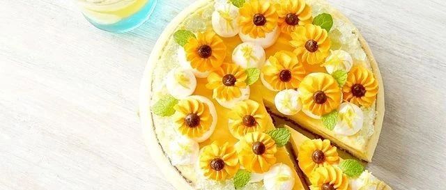 以花之名限定美味，招牌就是這款“向日葵芝士蛋糕”！