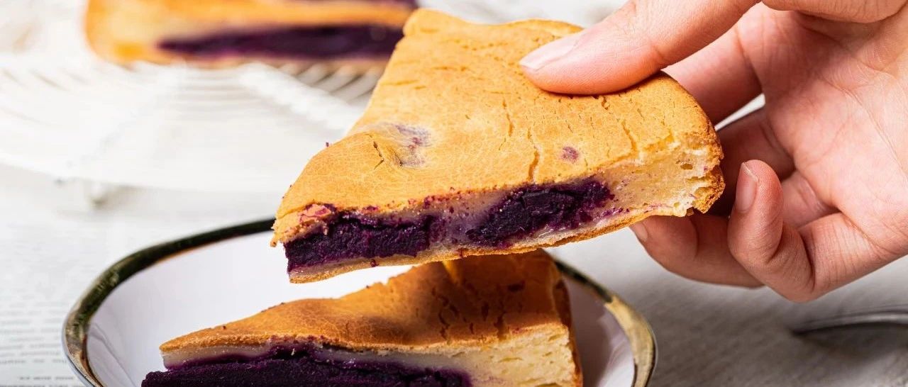 一次成功！拌一拌烤一烤就能吃的紫薯年糕，外焦內(nèi)糯！