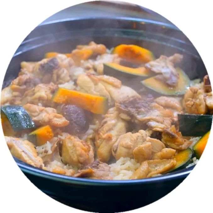 詹姆士的廚房 | 秋天到，南瓜俏！搭配雞肉好味道：南瓜雞肉炊飯